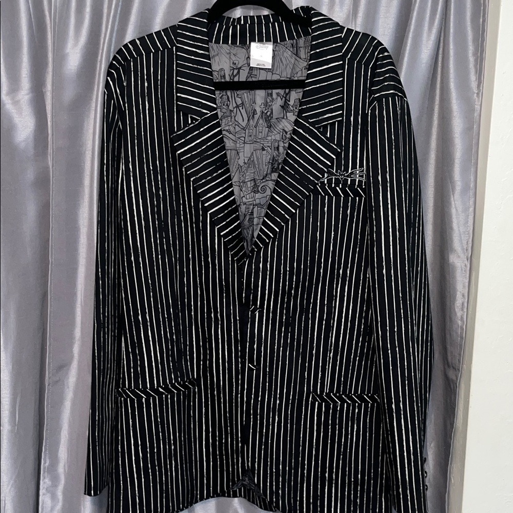 Disney Black and White Striped Performance Jacket